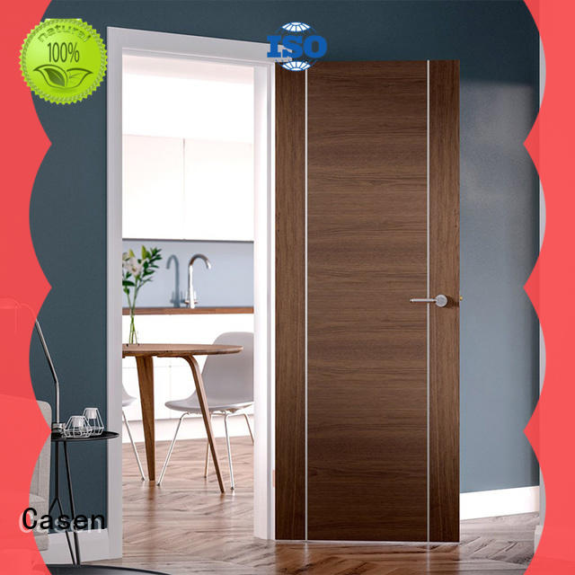 Modern design soundproof,with aluminium wooden door for hotel classic wooden door JS-5004 A