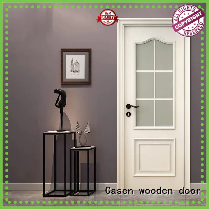 Casen white color luxury wooden doors modern for bedroom