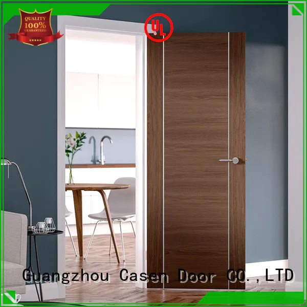 Casen wooden modern white interior doors solid wood for washroom