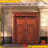 beveledge exterior wood doors wooden archaistic style for villa