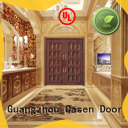 Casen iron wooden french doors archaistic style for shop