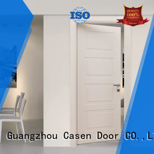 light color composite door white wood simple style for bedroom