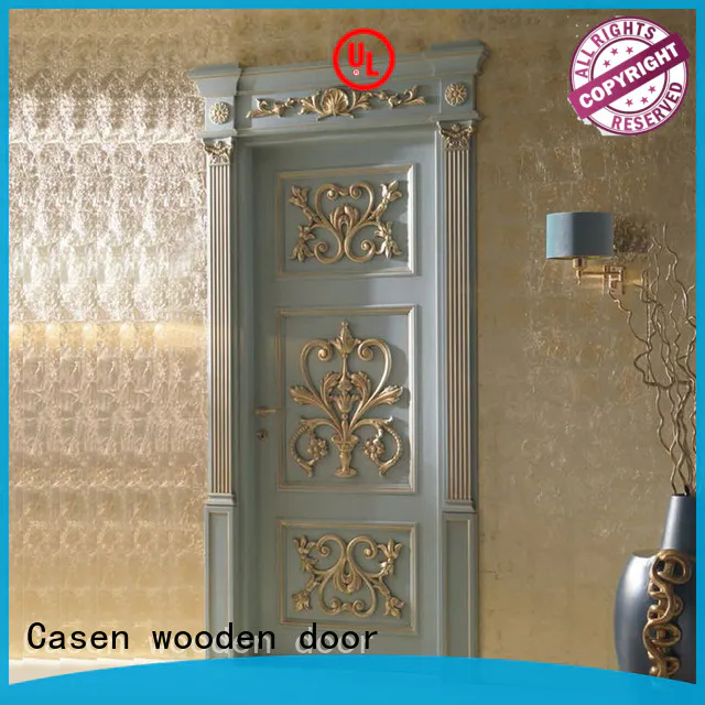carved flowers internal glazed doors easy for store decoration Casen