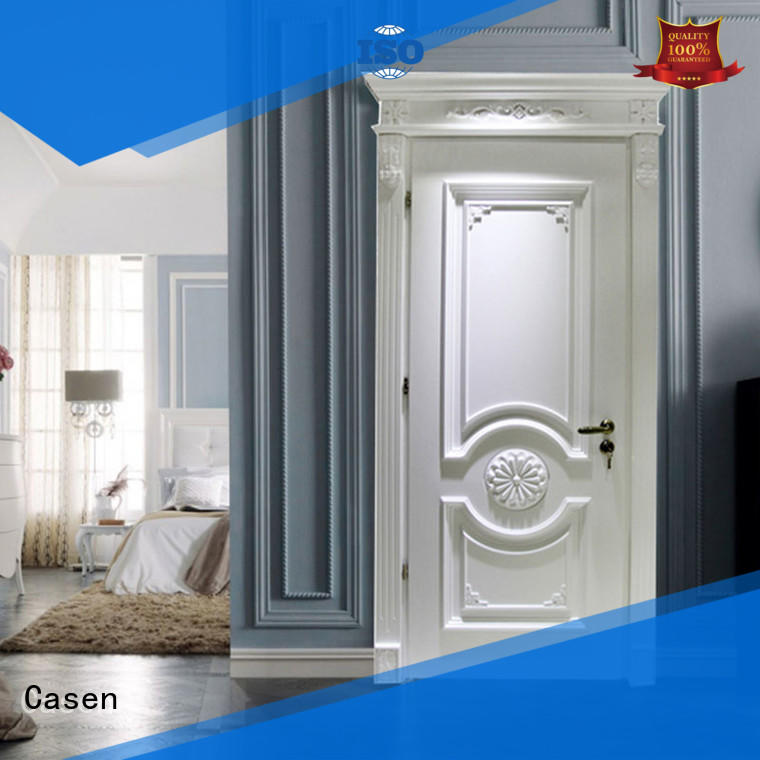 Casen wooden luxury double front doors modern for bedroom
