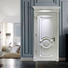 white color wooden door modern french design for kitchen