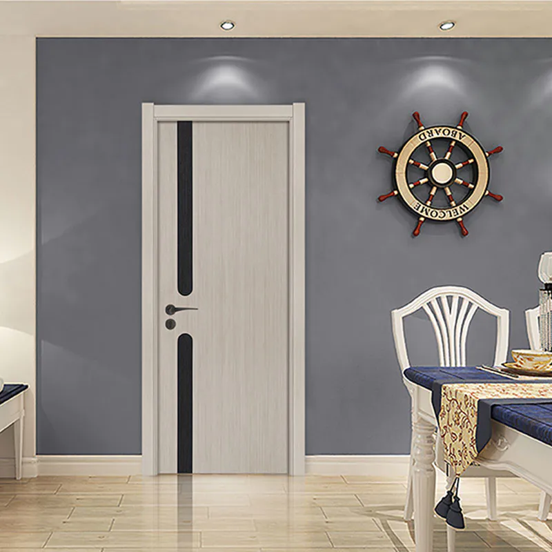 Js-1003a HDF Doors Gray Color Fashion And Future Style For Room Use