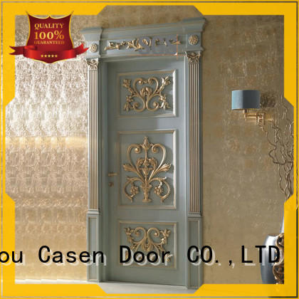 wooden fancy doors carved flowers french design for store decoration