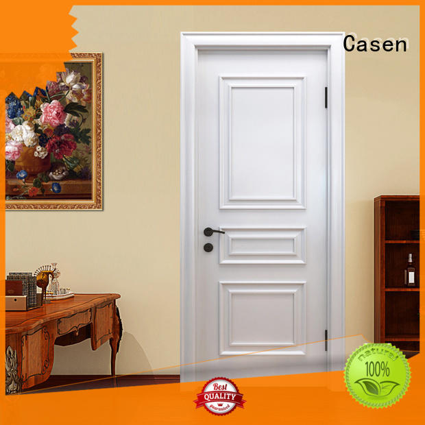 Casen white color wooden door single for store decoration