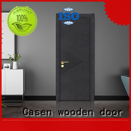 light color composite wood door flat simple style for washroom