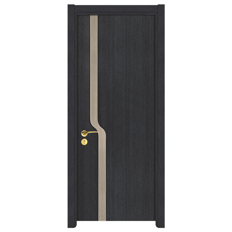 Casen wooden 6 panel doors simple style for washroom-3