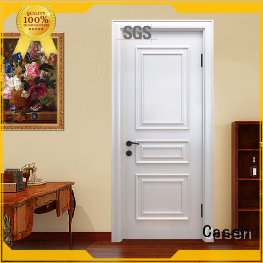 Casen american luxury wooden front doors single for living room