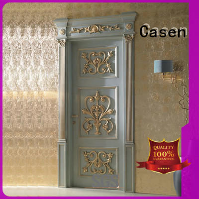 Casen white color luxury double entry doors fashion for bedroom