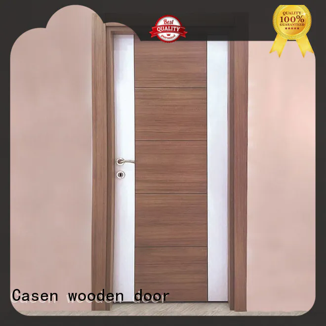 Casen solid core mdf doors easy installation for washroom