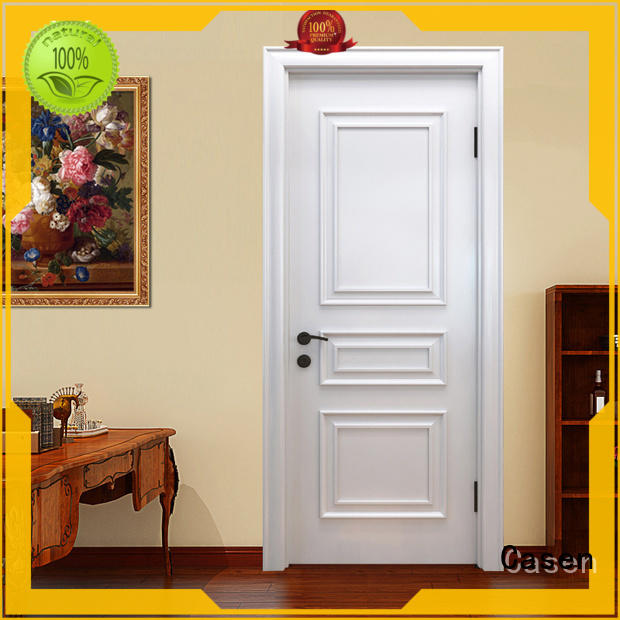 Casen white color solid wood interior doors easy for living room