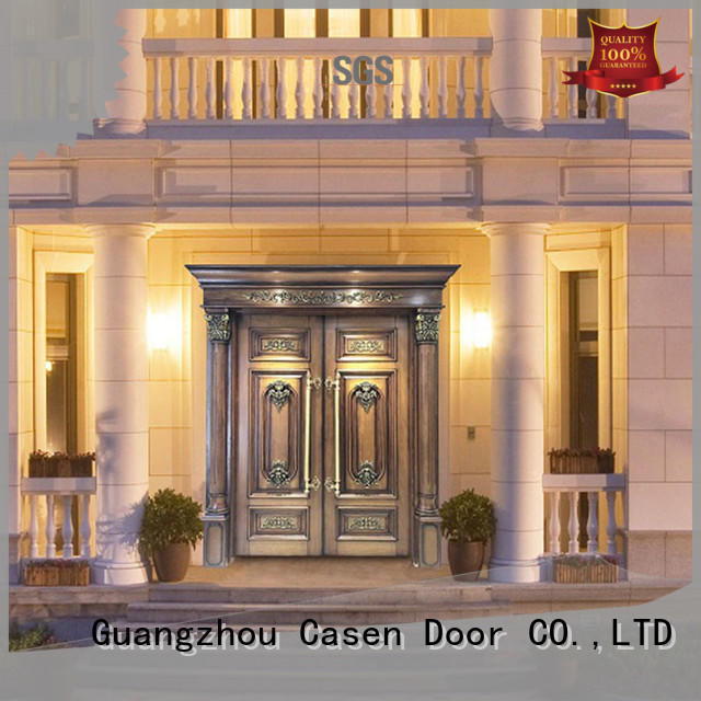 exterior wood doors iron archaistic style for shop