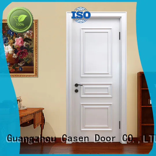 Casen white color luxury wooden doors modern for bathroom
