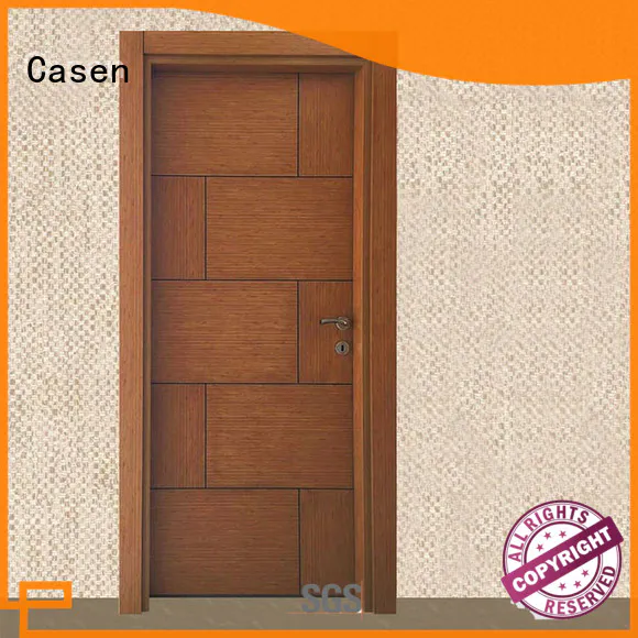 Casen solid core mdf doors wholesale for washroom