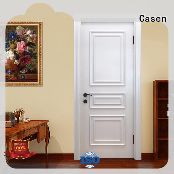 Casen white color luxury main door design easy for bathroom