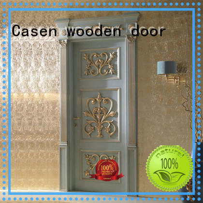 white color luxury solid wood door american french design for bathroom