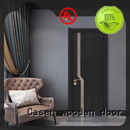 Casen white wood composite door dark for washroom