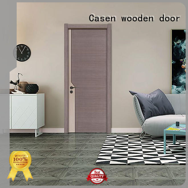 Casen simple design single wood door design wholesale for bathroom