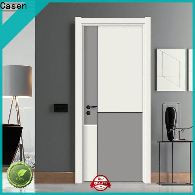 Casen quality brown composite doors supplier for bathroom