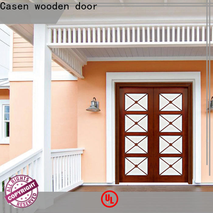 Casen custom wooden main door design wholesale for shop