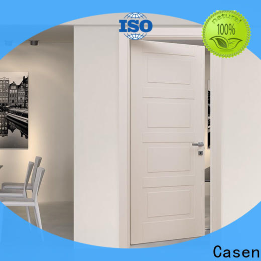 Casen white wood small internal doors vendor for washroom
