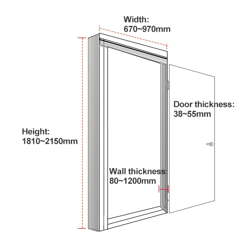Casen Doors mdf solid core doors wholesale for dining room-1