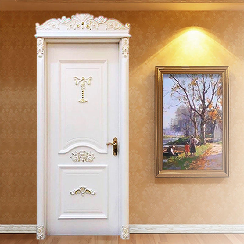Modern Luxury Door Design Easy Fashion French Single Luxury Wooden Doors JS-9006A