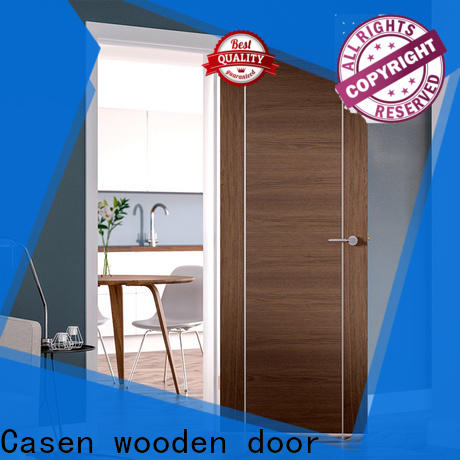 Casen high-end wood front doors with glass for sale for store