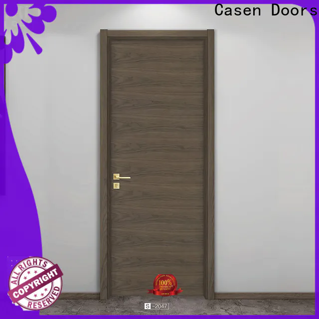 Casen Doors simple design solid wood door price factory for shop