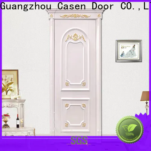high-quality 2 panel solid wood interior doors high-end for hotel