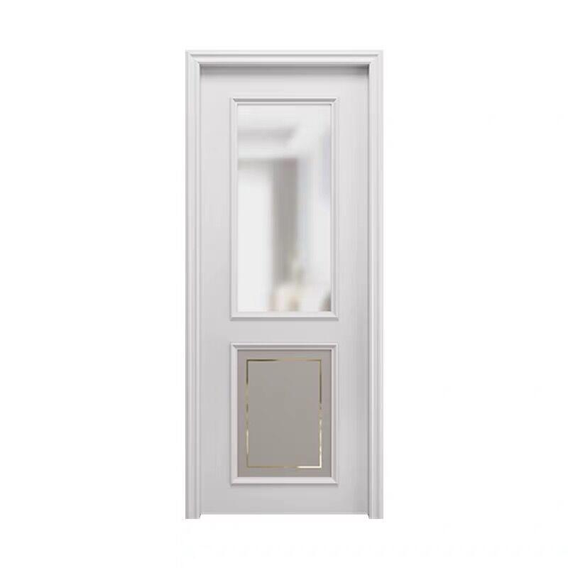 JS-004 wooden glass panel doors factory price