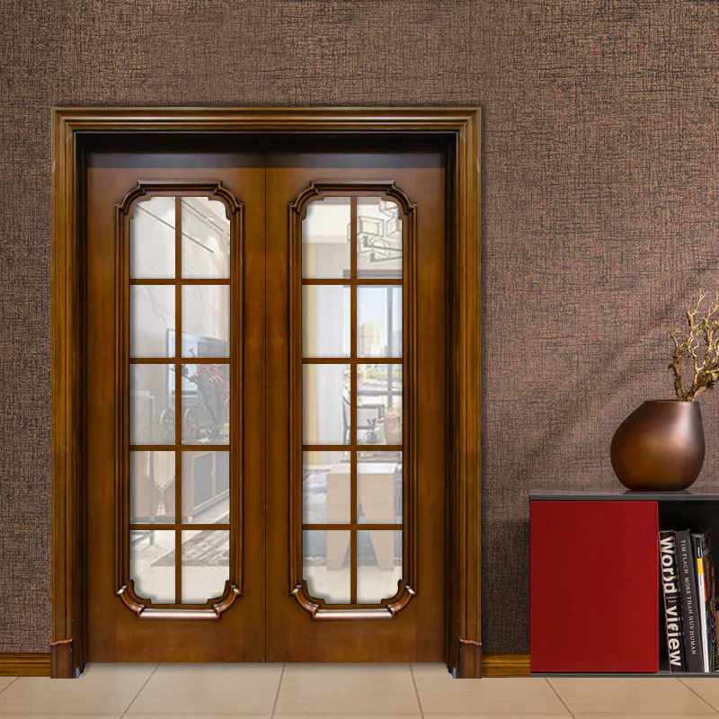 JS-005 internal wooden doors with glass