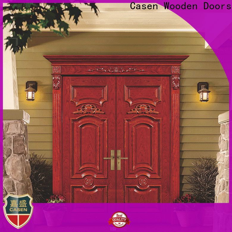 custom solid wood front doors wooden supply for villa