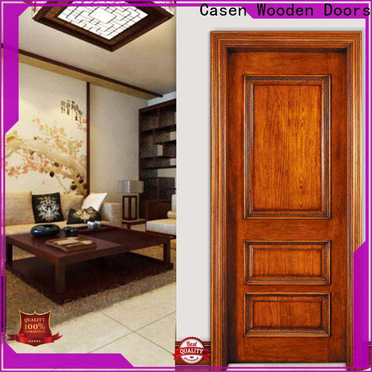 Casen Doors customized luxury wood entry doors factory price for store decoration