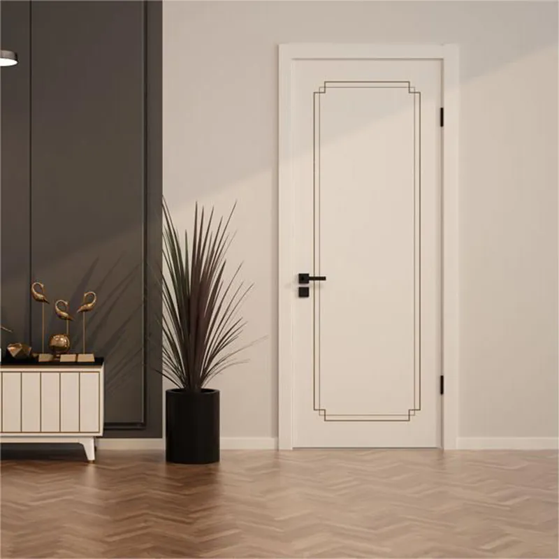 latest wooden door design for home JS-6014A